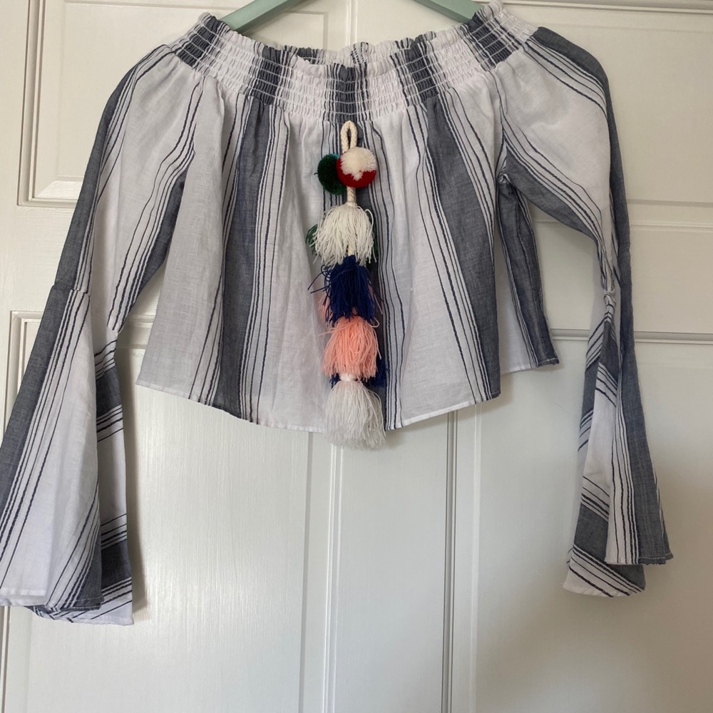 Anthropology Off the Shoulder Top